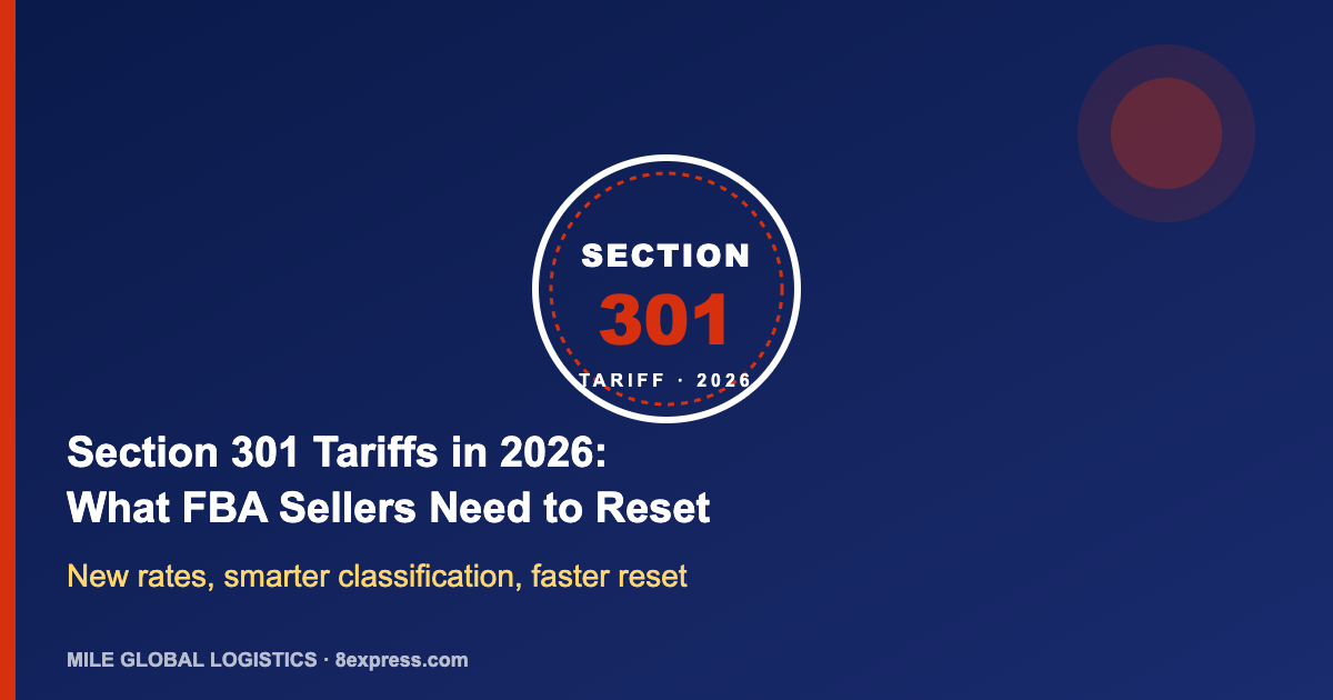 Section 301 Tariffs in 2026: What FBA Sellers Need to Reset This Year